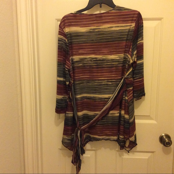 j. t. b. Woman 2X multi Browns lined skirted tunic - Picture 2 of 2